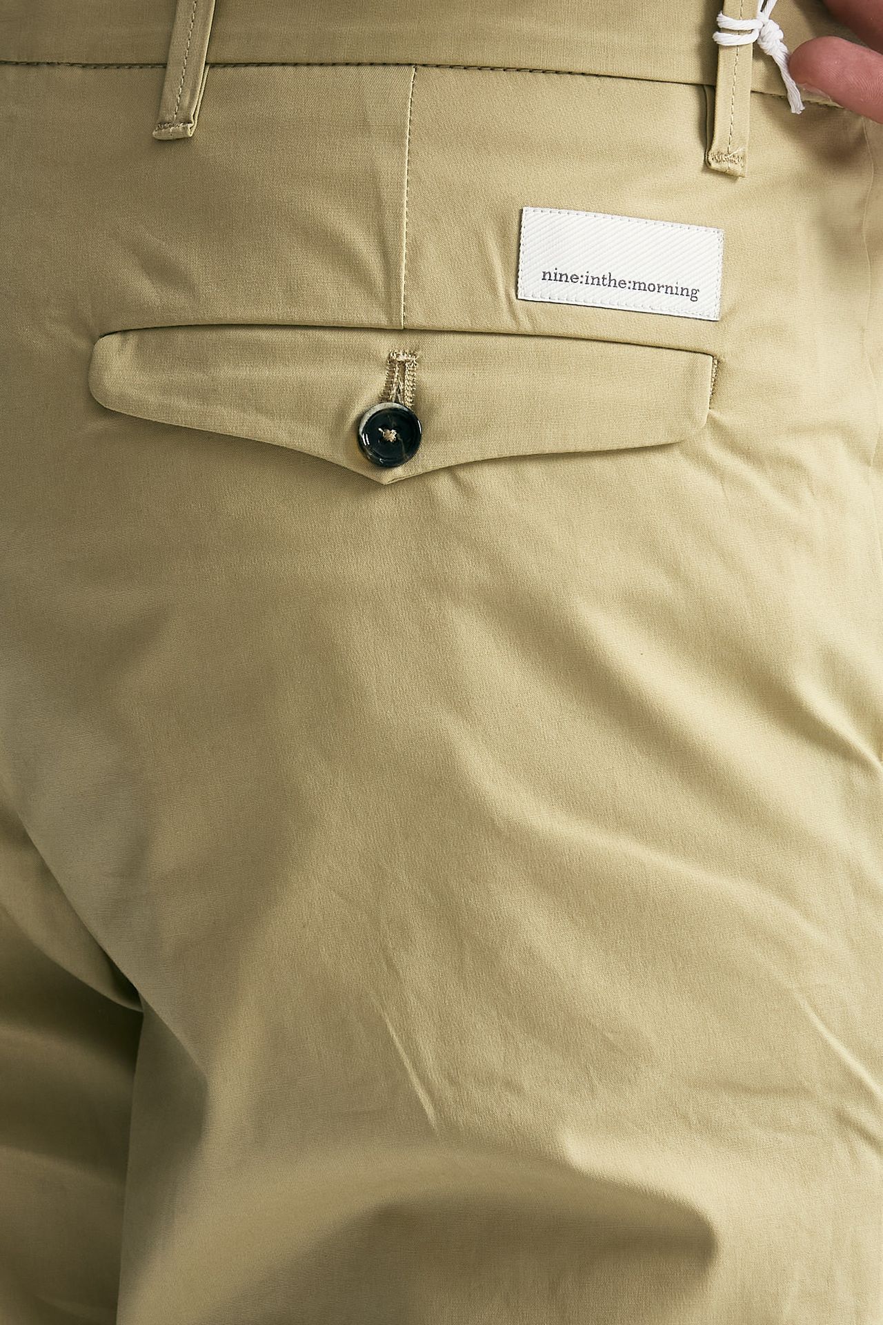 Pantalone GIOVE in cotone stretch beige men Nine in the morning - 7