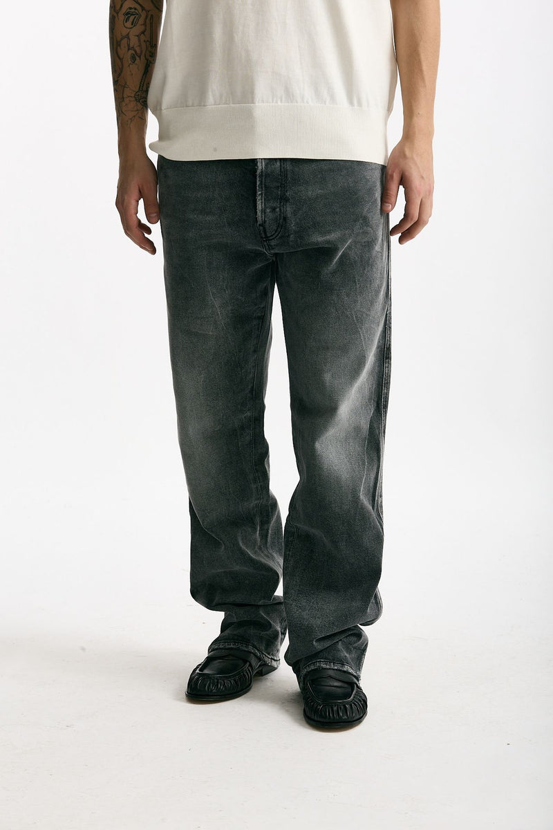Jeans in cotone fermo grigio men Numeri - 1