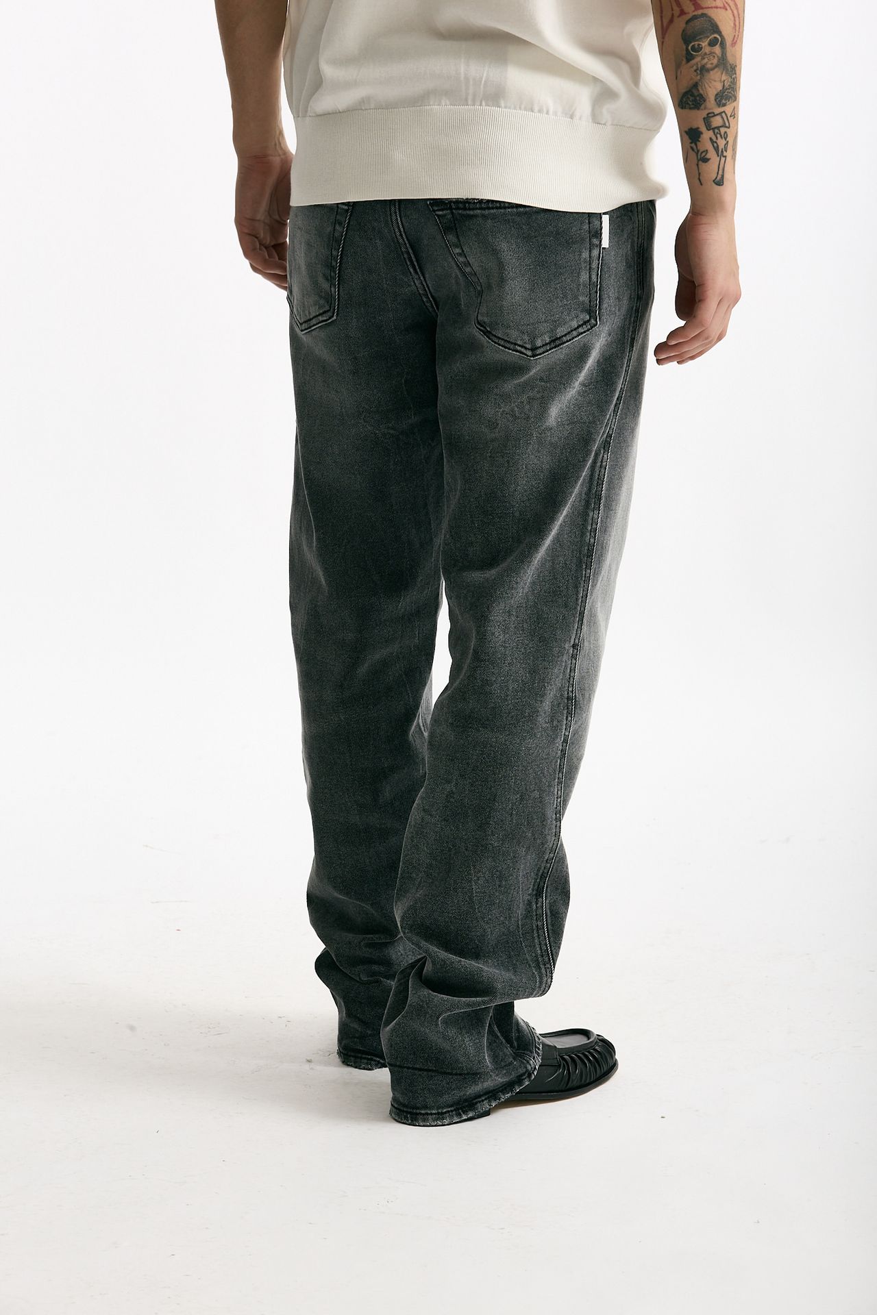 Jeans in cotone fermo grigio men Numeri - 3