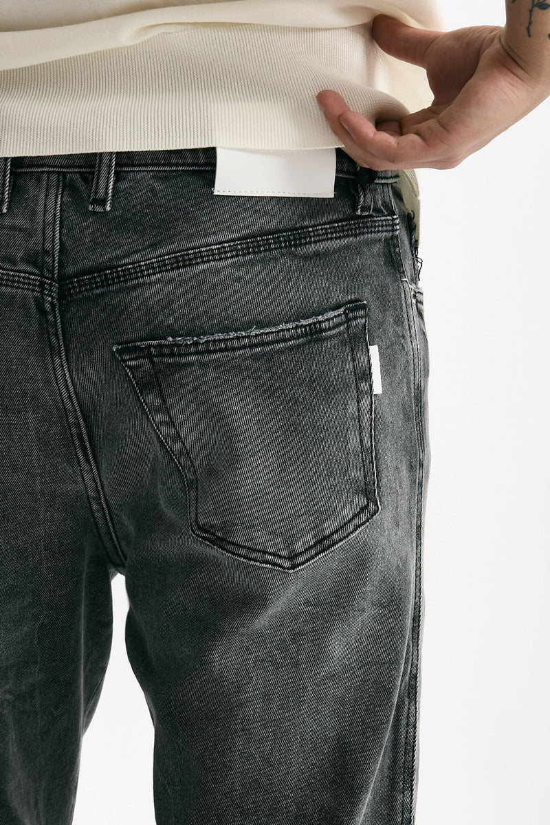 Jeans in cotone fermo grigio men Numeri - 7