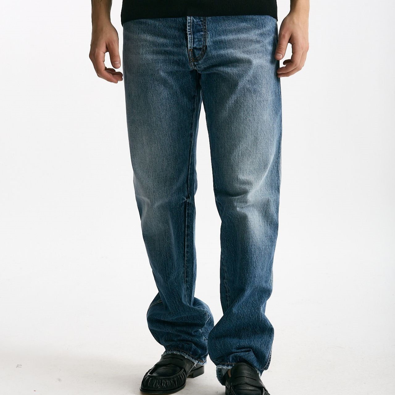 Jeans in cotone fermo lavaggio medio men Numeri - 8