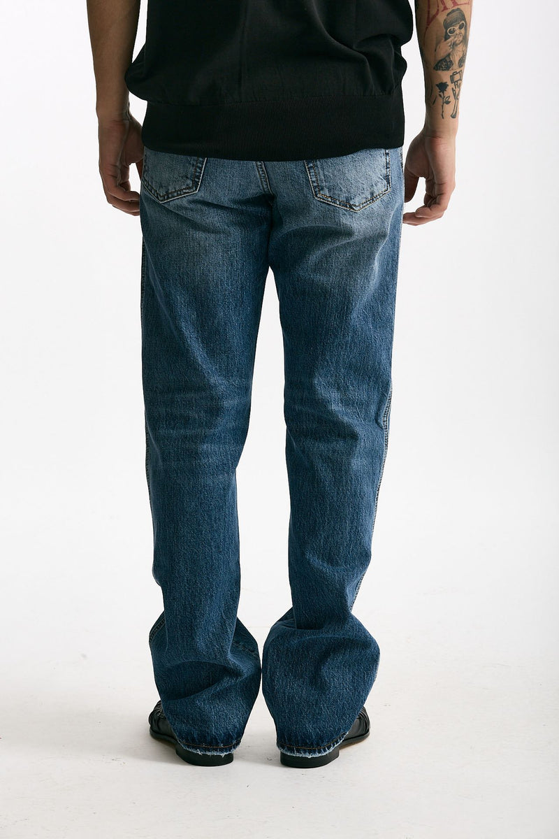 Jeans in cotone fermo lavaggio medio men Numeri - 4