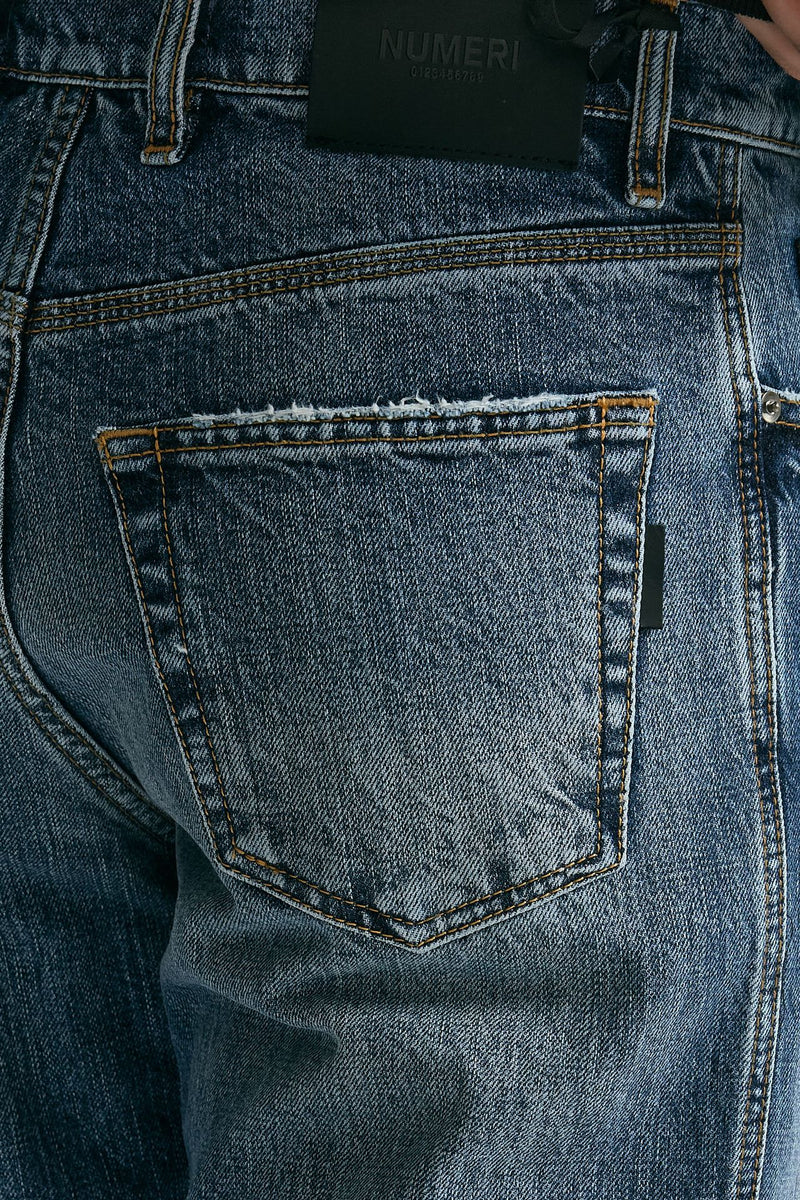 Jeans in cotone fermo lavaggio medio men Numeri - 7