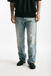 Jeans in cotone fermo lavaggio chiaro men Numeri - 2