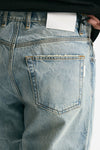 Jeans in cotone fermo lavaggio chiaro men Numeri - 7