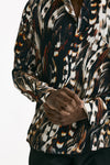 Camicia in viscosa fantasia multicolore men On me the shirt - 5