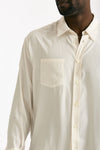 Camicia in seta panna men On me the shirt - 5