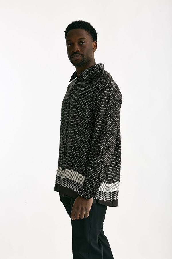 Camicia in viscosa fantasia multicolor men On me the shirt