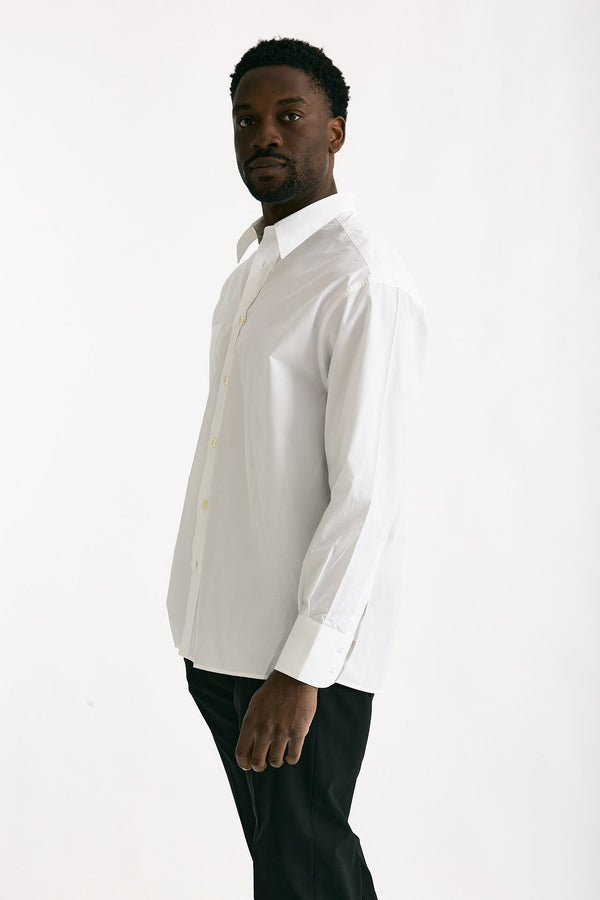 Camicia in cotone fermo bianco men On me the shirt