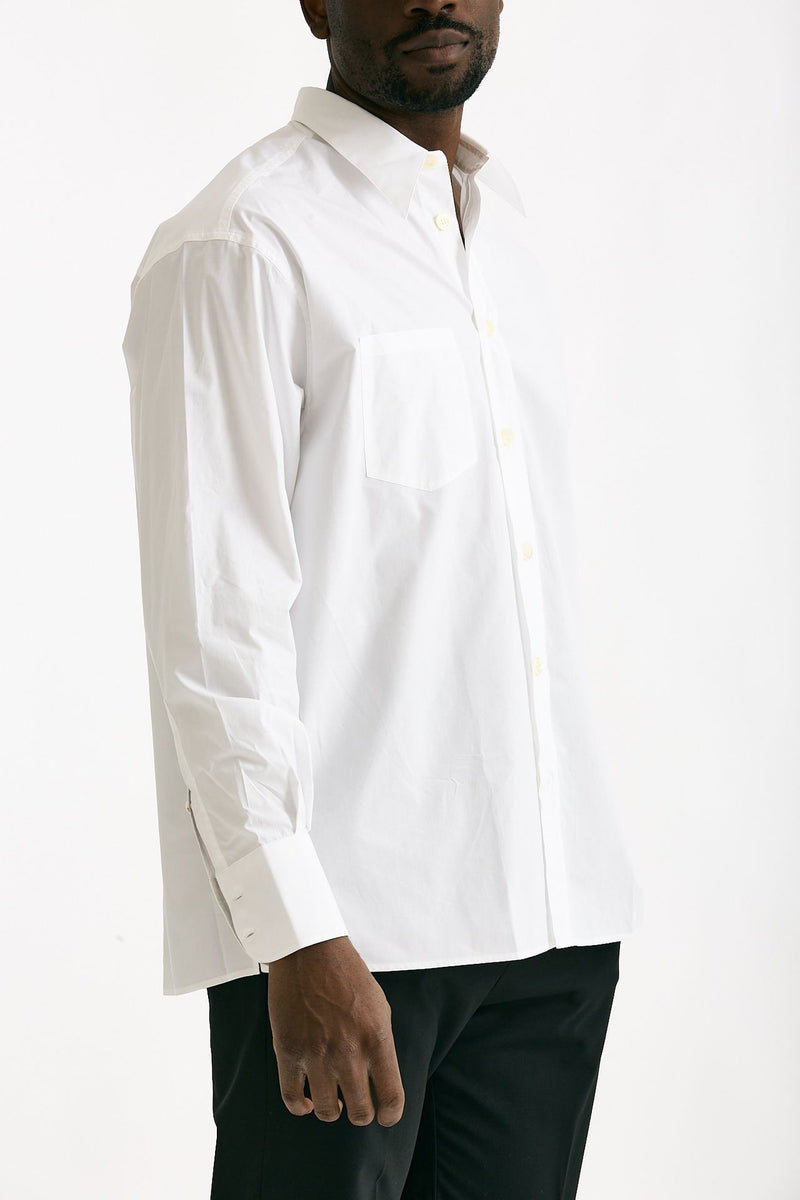 Camicia in cotone fermo bianco men On me the shirt - 4