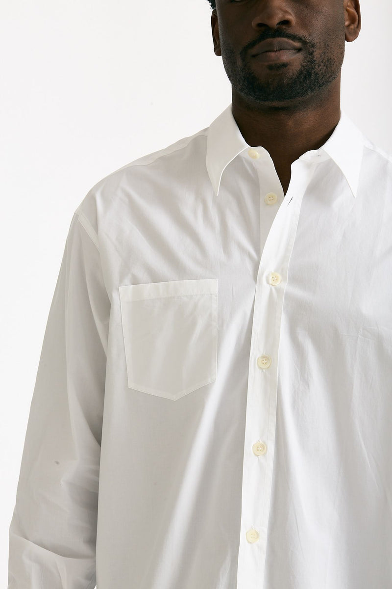 Camicia in cotone fermo bianco men On me the shirt - 5