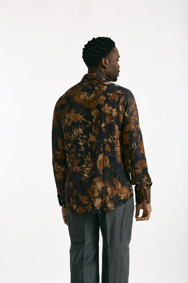 Camicia in viscosa Fantasia multicolor men On me the shirt