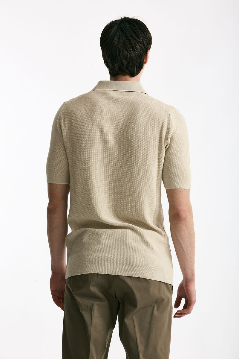 Polo in cotone beige men Mauro ottaviani - 3