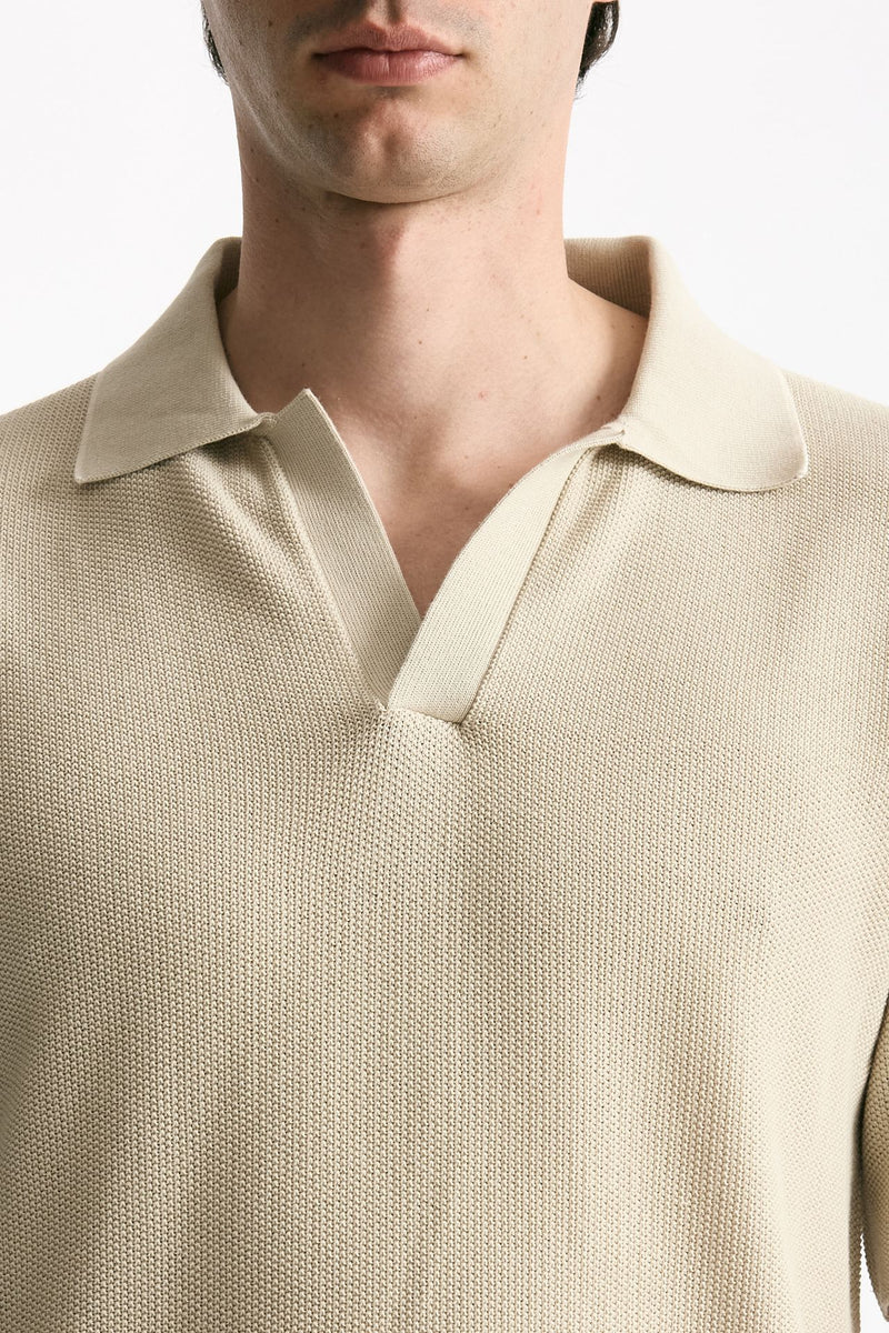 Polo in cotone beige men Mauro ottaviani - 5