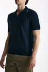 Polo in cotone blu men Mauro ottaviani - 1