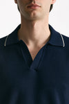 Polo in cotone blu men Mauro ottaviani - 5
