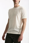 T-shirt in lino e cotone bianco men Mauro ottaviani - 4