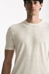 T-shirt in lino e cotone bianco men Mauro ottaviani - 5