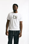 T-shirt in cotone bianco stampa fiore men Paul smith - 1