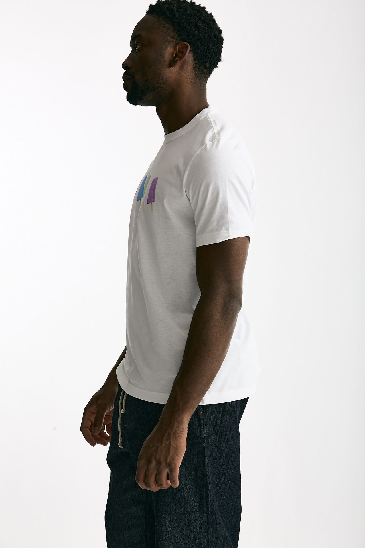 T-shirt in cotone bianco stampa ice men Paul smith - 2