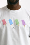 T-shirt in cotone bianco stampa ice men Paul smith - 5