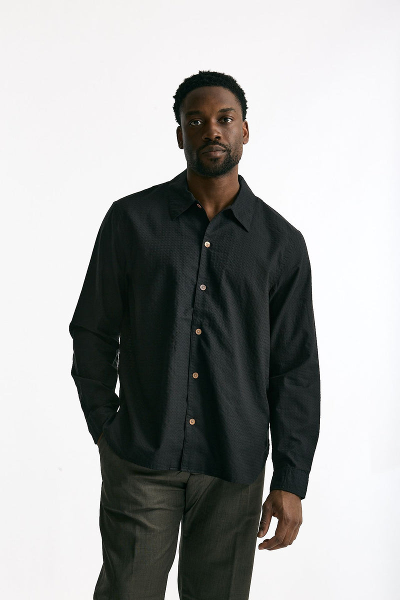 Camicia in cotone operato nero men Paul smith - 2
