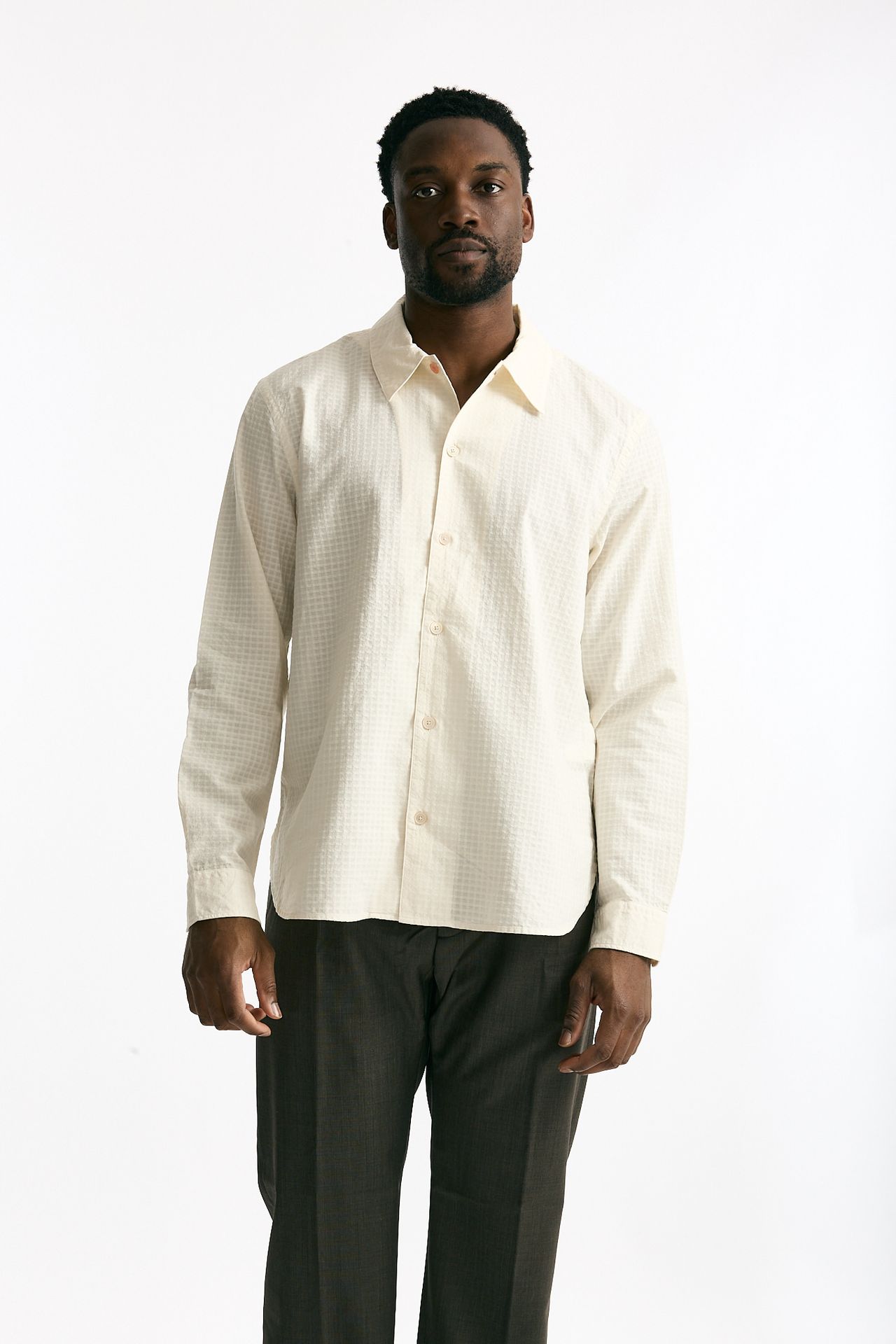 Camicia in cotone operato panna men Paul smith - 1