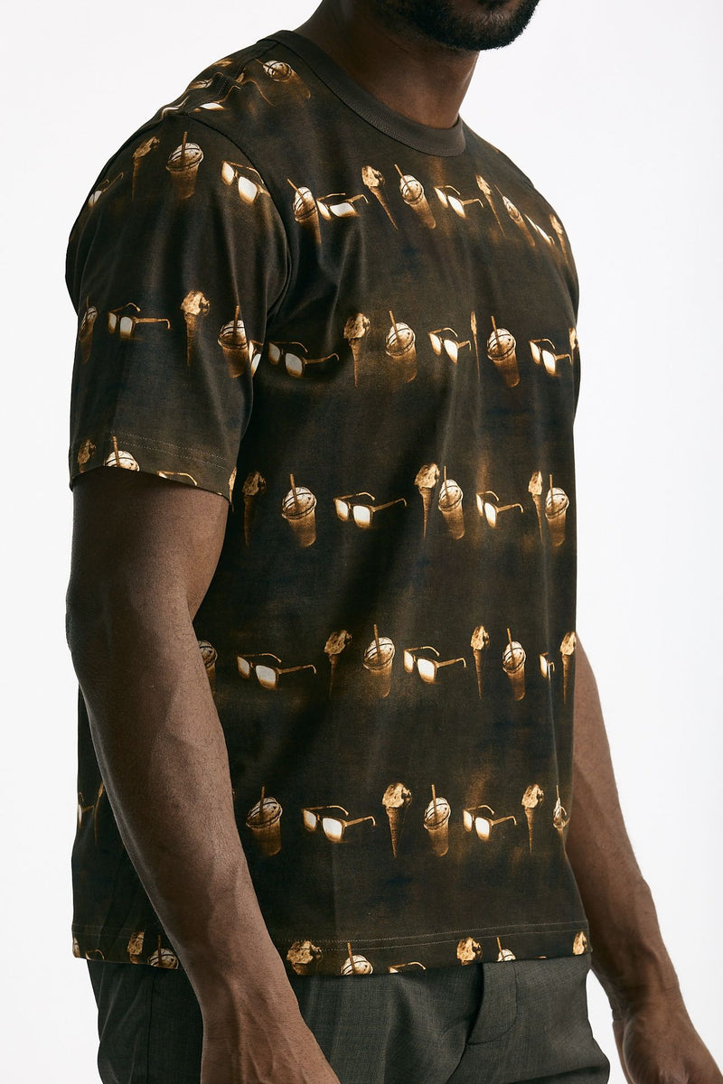 T-shirt in cotone lavato marrone men Paul smith - 1