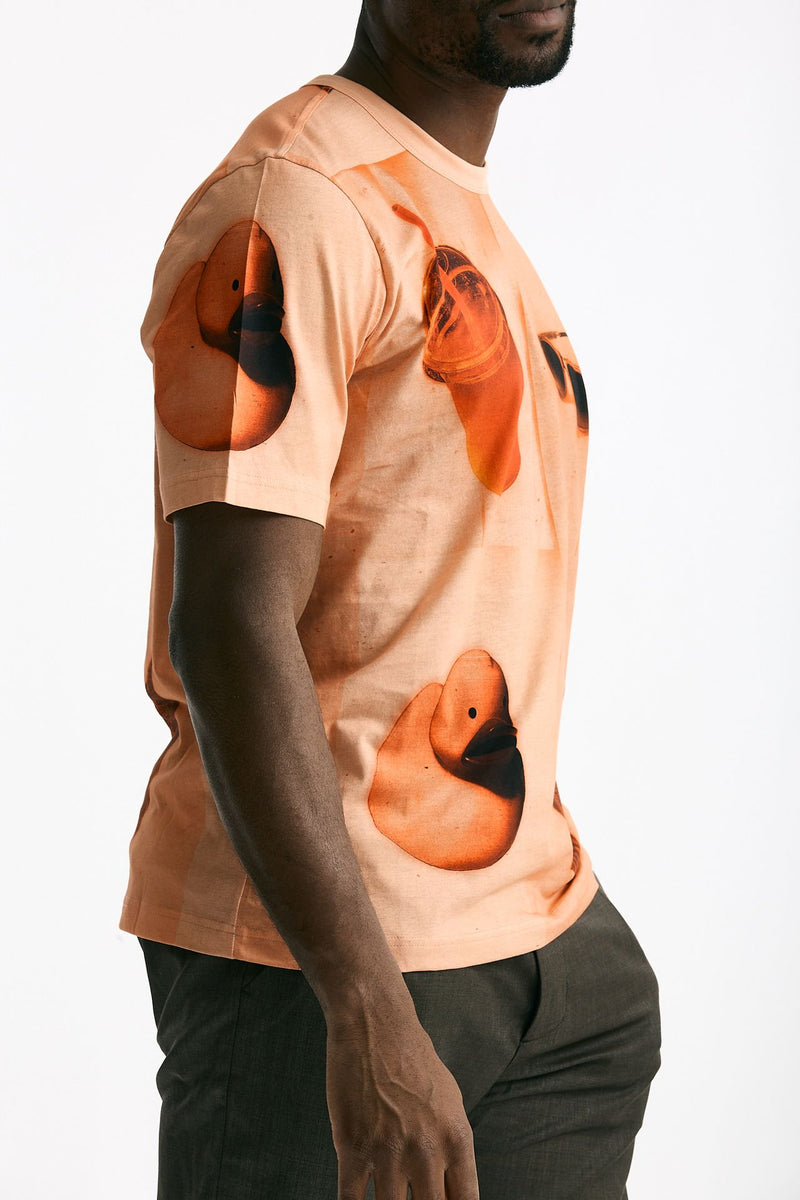 T-shirt in cotone lavato arancio men Paul smith - 4