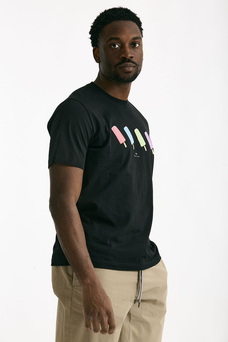 T-shirt in cotone nero men Paul smith - 4