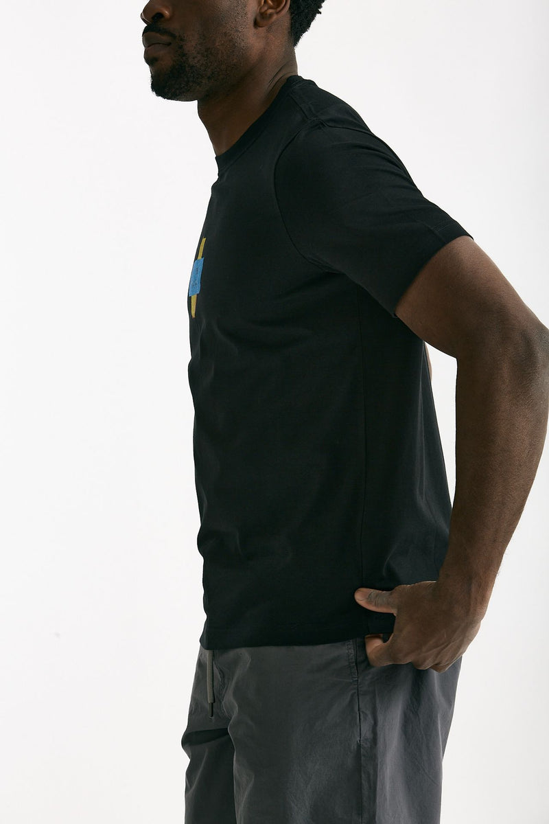 T-shirt in cotone nero stampa men Paul smith - 2