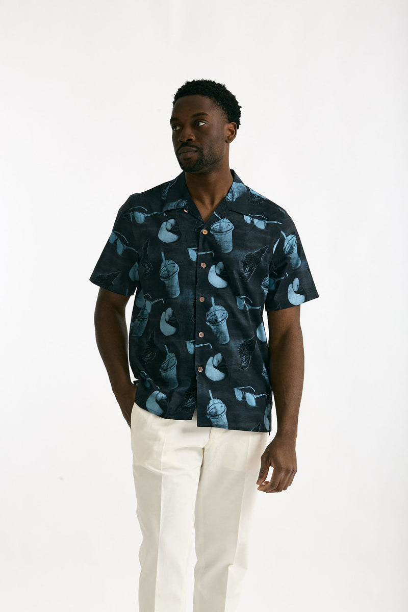 Camicia in cotone Fantasia blu e azzurro men Paul smith - 1