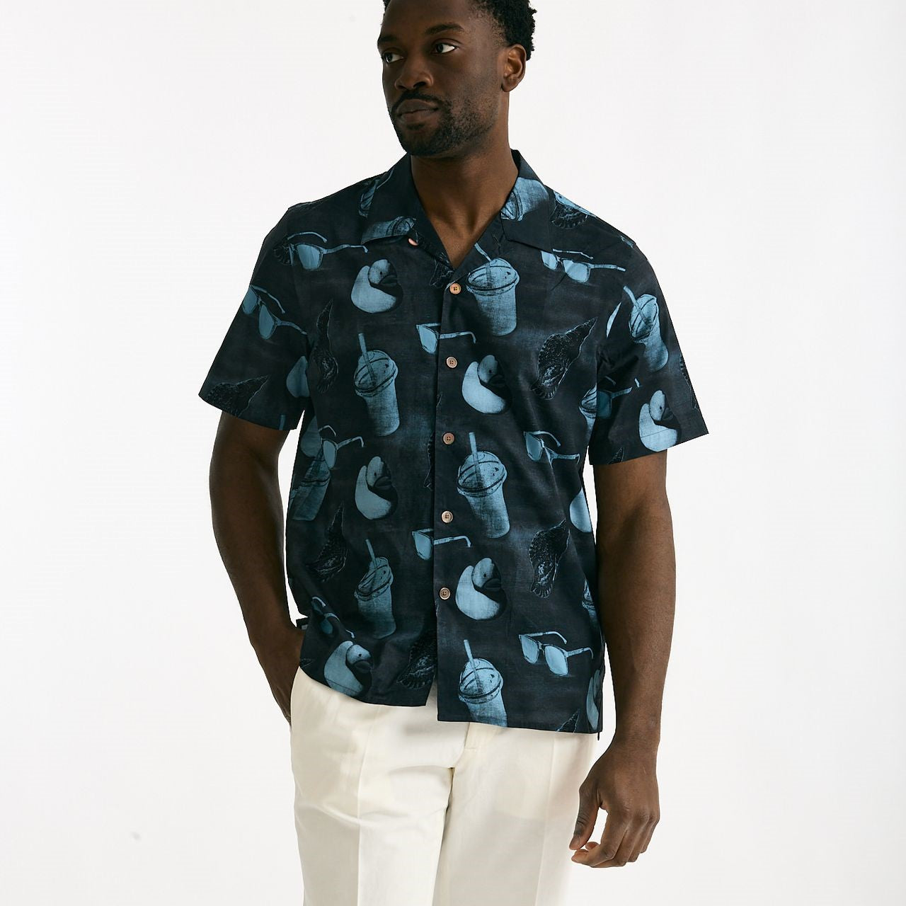 Camicia in cotone Fantasia blu e azzurro men Paul smith - 6