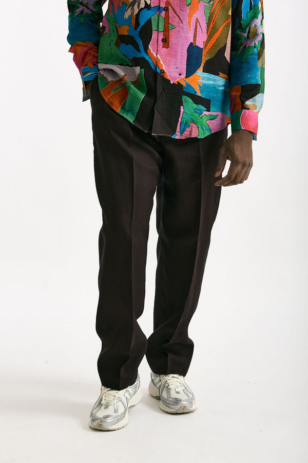 Pantalone in lino prugna men Paul smith