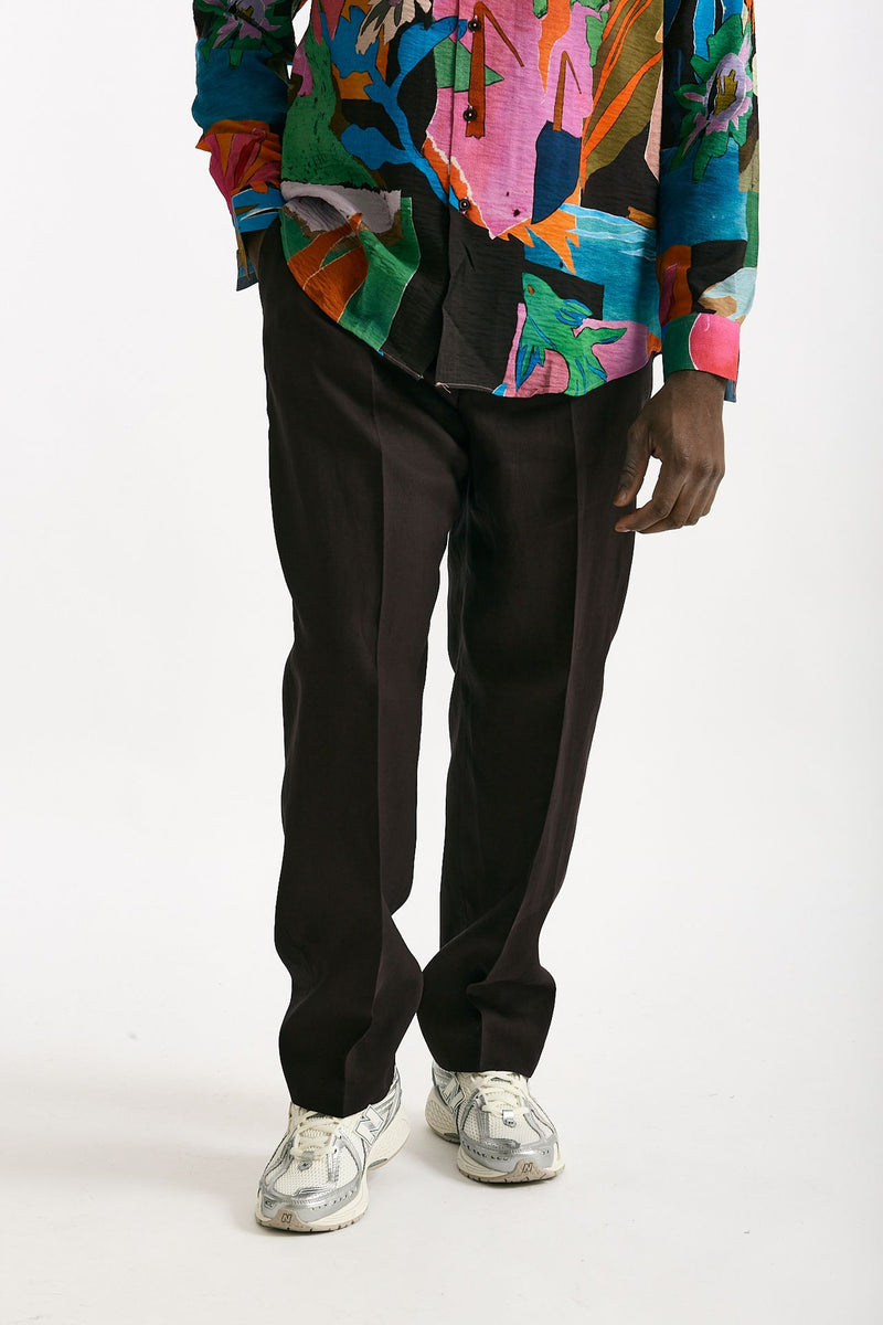 Pantalone in lino prugna men Paul smith - 2