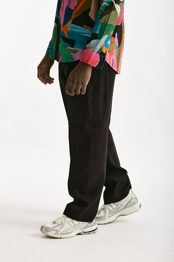 Pantalone in lino prugna men Paul smith