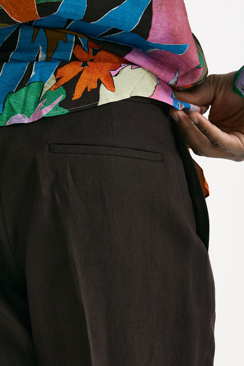 Pantalone in lino prugna men Paul smith - 6