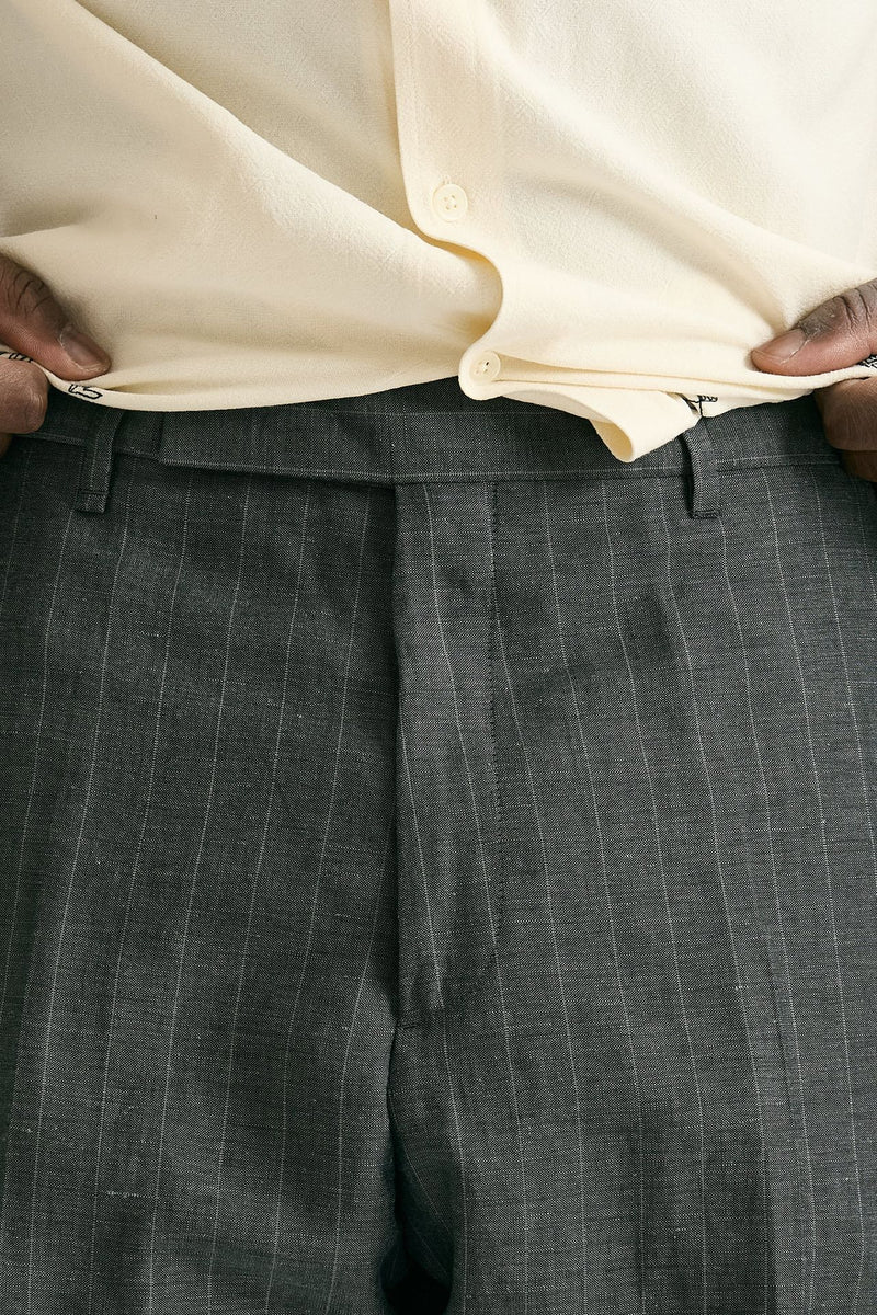 Pantalone in lana e lino Grigio gessato men Paul smith - 7