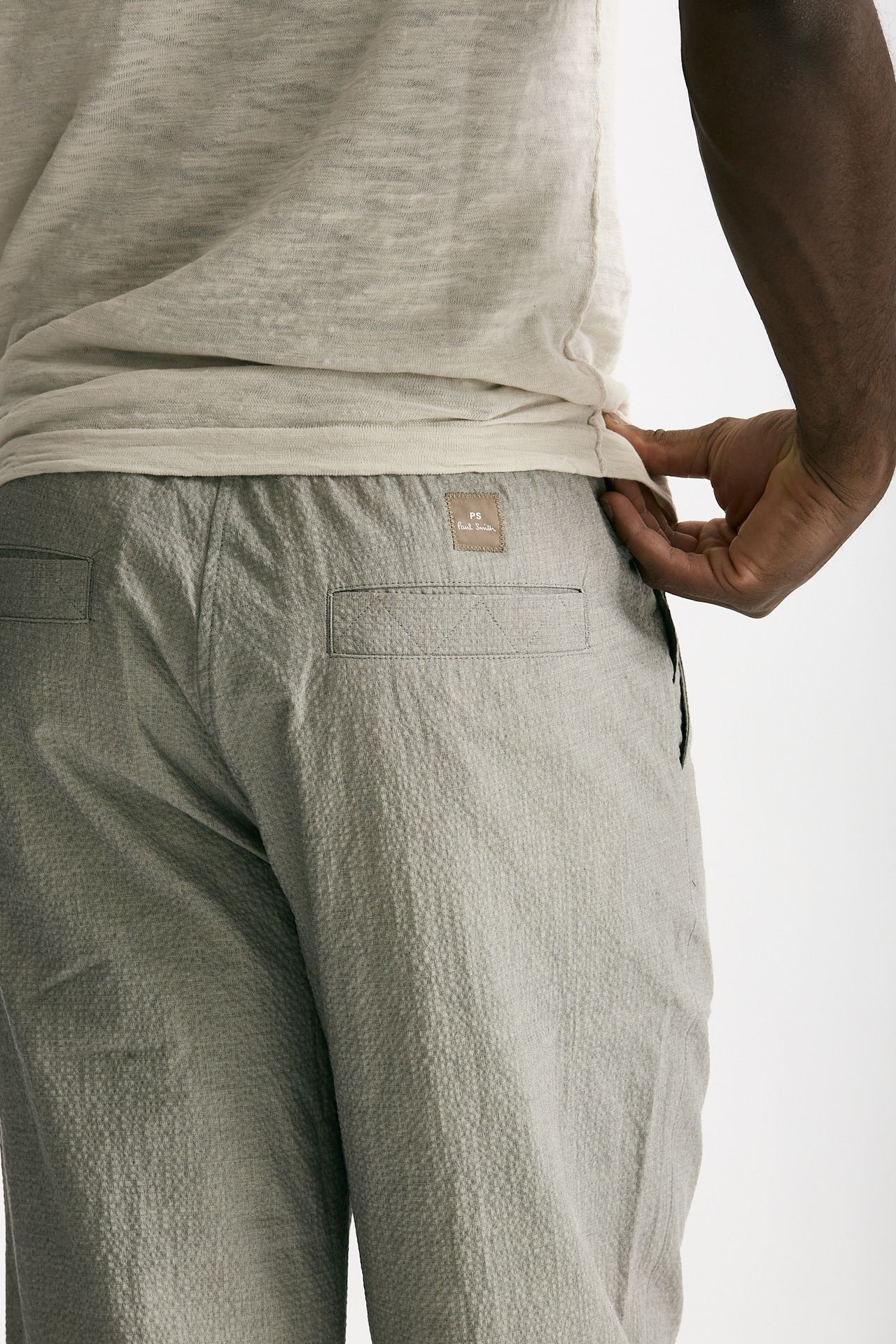 Pantalone in cotone stretch grigio men Paul smith - 7