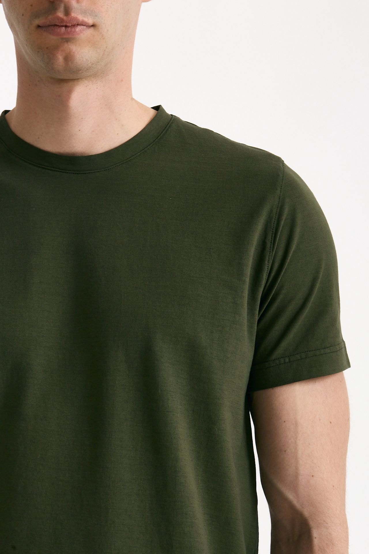 T shirt in cotone verdone men ( p - s ) - 5