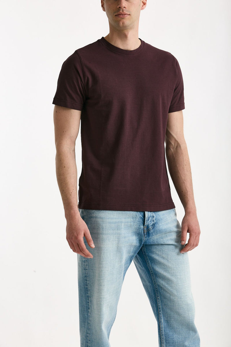 T-shirt in cotone melanzana men ( p - s ) - 3