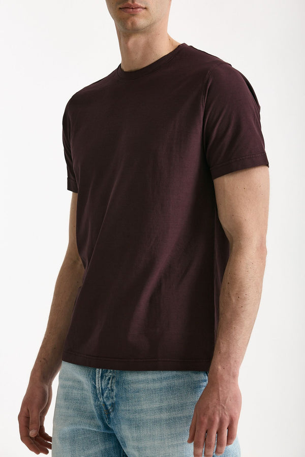 T-shirt in cotone melanzana men ( p - s )