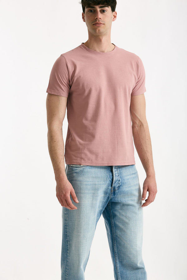 T-shirt in cotone rosa men ( p - s )