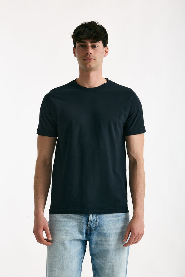 T-shirt in cotone blu men ( p - s )