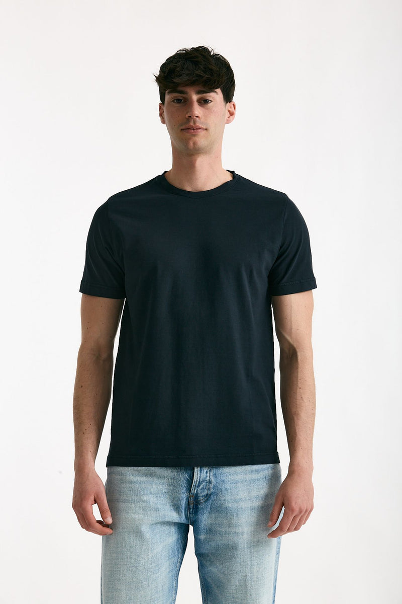 T-shirt in cotone blu men ( p - s ) - 2