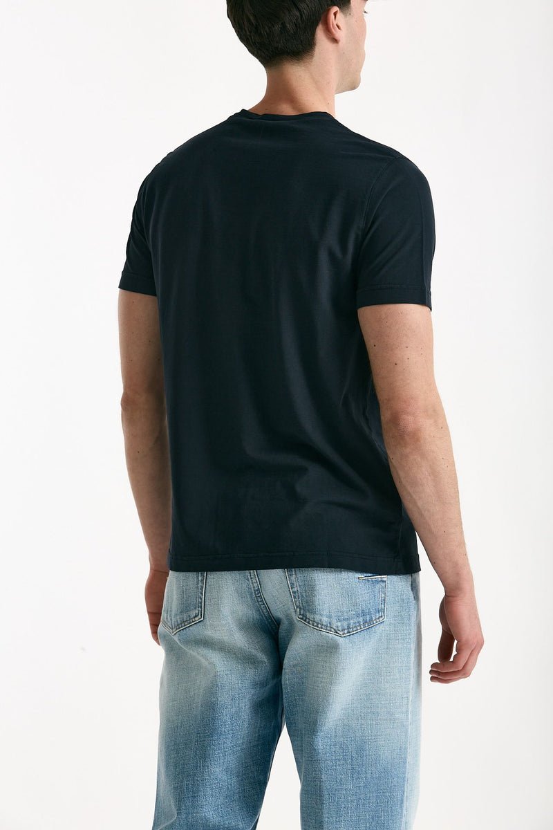 T-shirt in cotone blu men ( p - s ) - 4