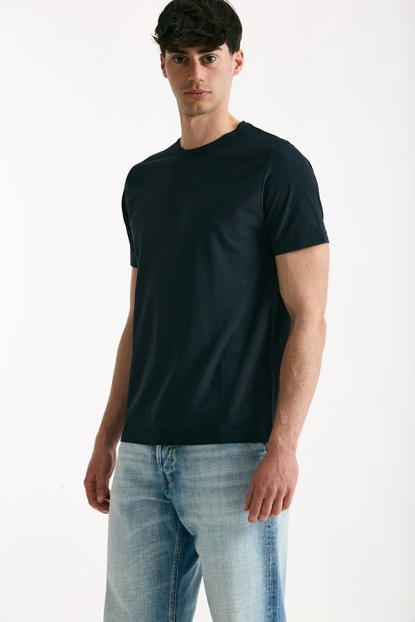 T-shirt in cotone blu men ( p - s )