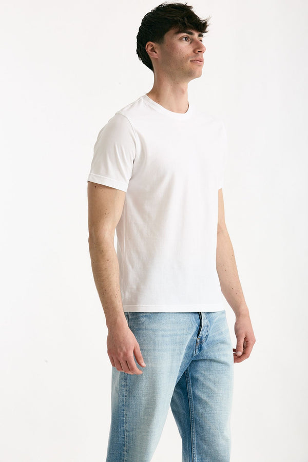 T-shirt in cotone bianco men ( p - s )