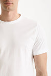 T-shirt in cotone bianco men ( p - s ) - 5