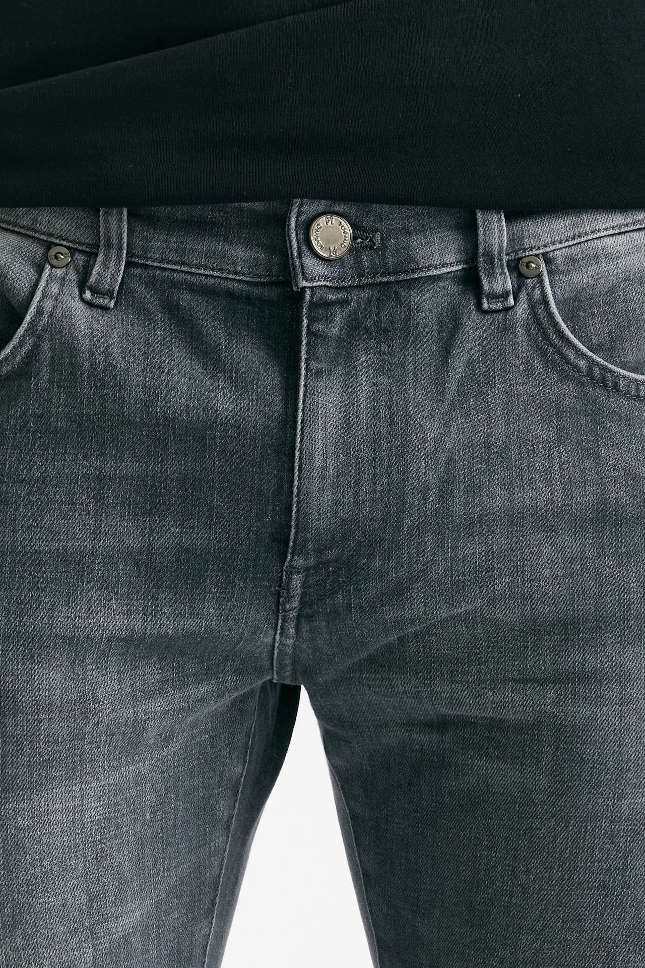 Jeans SWING stone washed grigio men Pt torino - 5